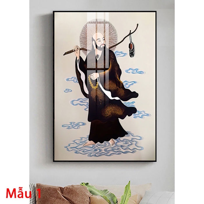 Tranh Laminate Tráng Gương - Đạt Ma Sư Tổ