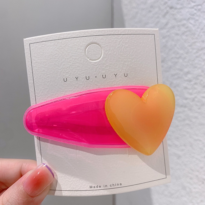 Kẹp Tóc Hình Phô Mai Màu Kẹo Ngọt Thời Trang Hàn Quốc Cho Bé Gái