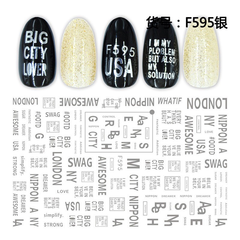 Sticker cute dán móng tay phụ kiện nail giá rẻ VUA SƠN AS