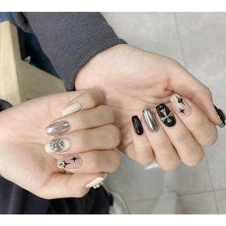 Nailbox đính charm chormheart fom ngắn