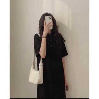 Váy polo nữ chất xốp dáng xuông basic POLODRESS