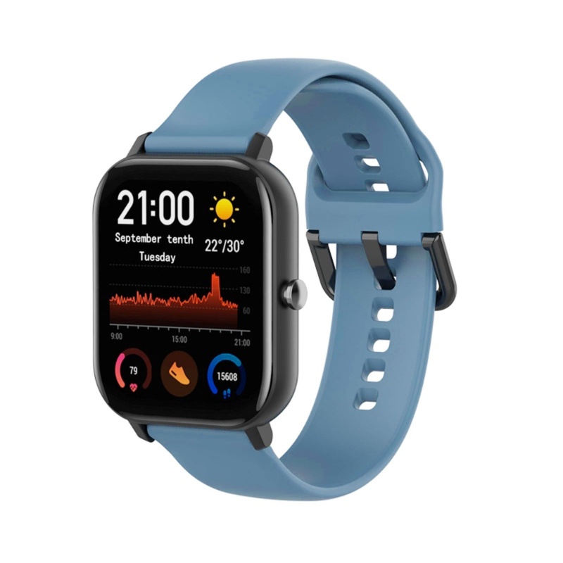 Dây Đeo Thay Thế Chất Liệu Silicon Màu Trơn Cho AmazfitGTS4 Mini