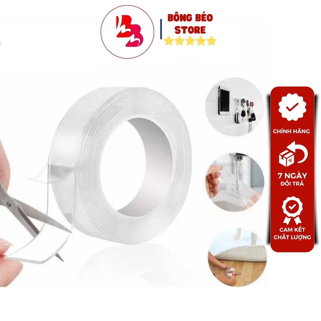 Băng keo 2 mặt Ivy GRIP TAPE đa năng siêu dính 3m
