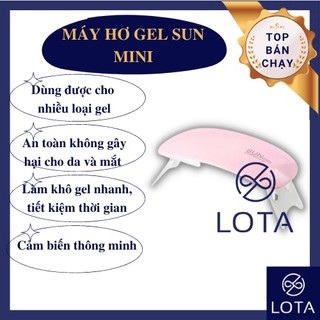 MÁY HƠ GEL SUN MINI 6W, UV LED NAIL LAMP SUNMINI, đèn sấy móng tay chân nhanh chóng