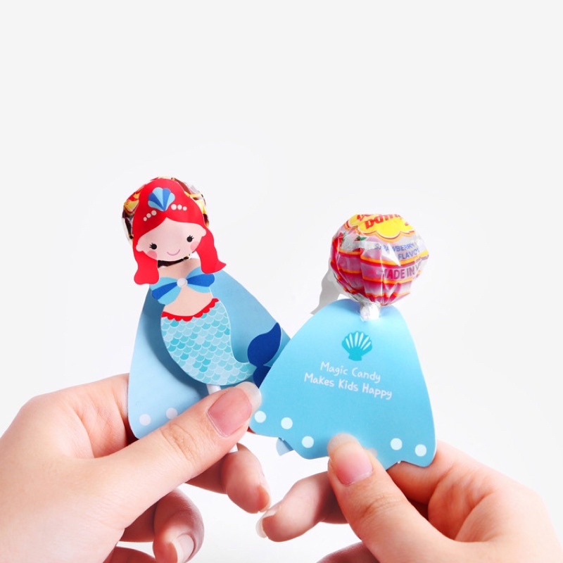 6 hình trang trí kẹo mút, cây bút bằng giấy, trang trí quà tặng