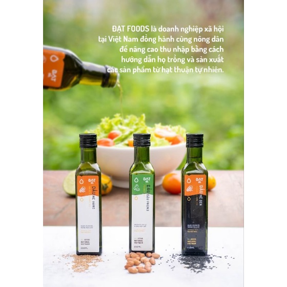 Dầu phộng nguyên chất Đạt Oil- Chai 250ml