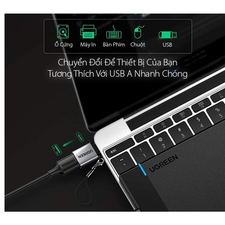 Đầu chuyển Type-C to USB 3.0 Ugreen 50283 (Vỏ Nhôm)