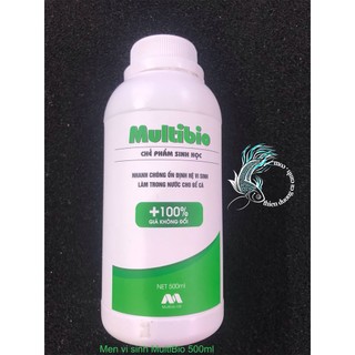Men vi sinh cho hồ cá cảnh multibio 250ml và 500ml,chế phẩm vi sinh làm trong nước hồ cá cảnh