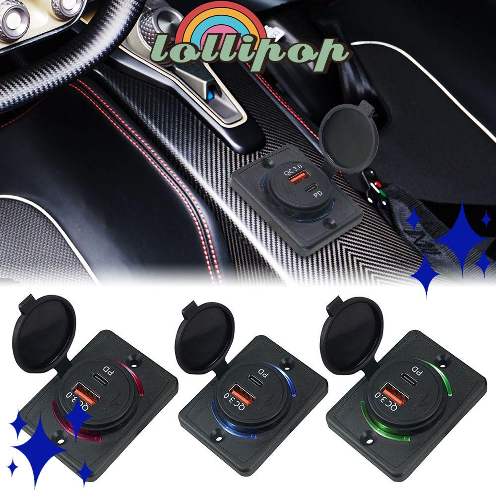 Ổ CắM SạC Nhanh ChốNg NướC PD 12V / 24V Cho Xe Hơi