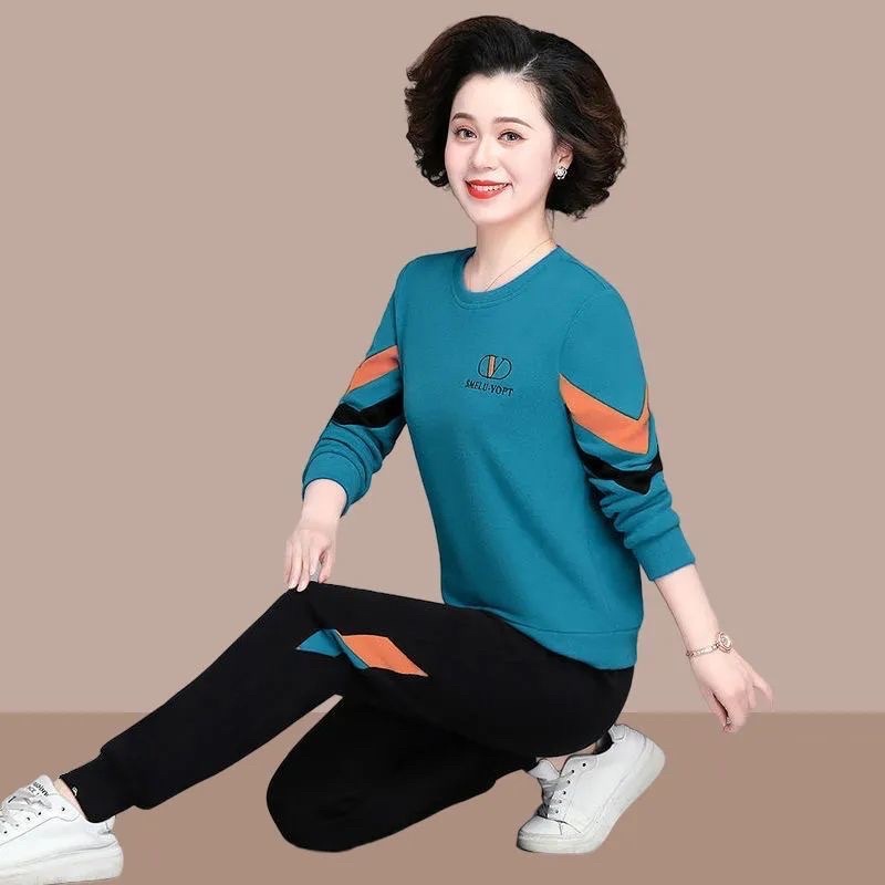 Đồ bộ trung niên thu đông - Quần áo thu đông mặc nhà cao cấp cho mẹ