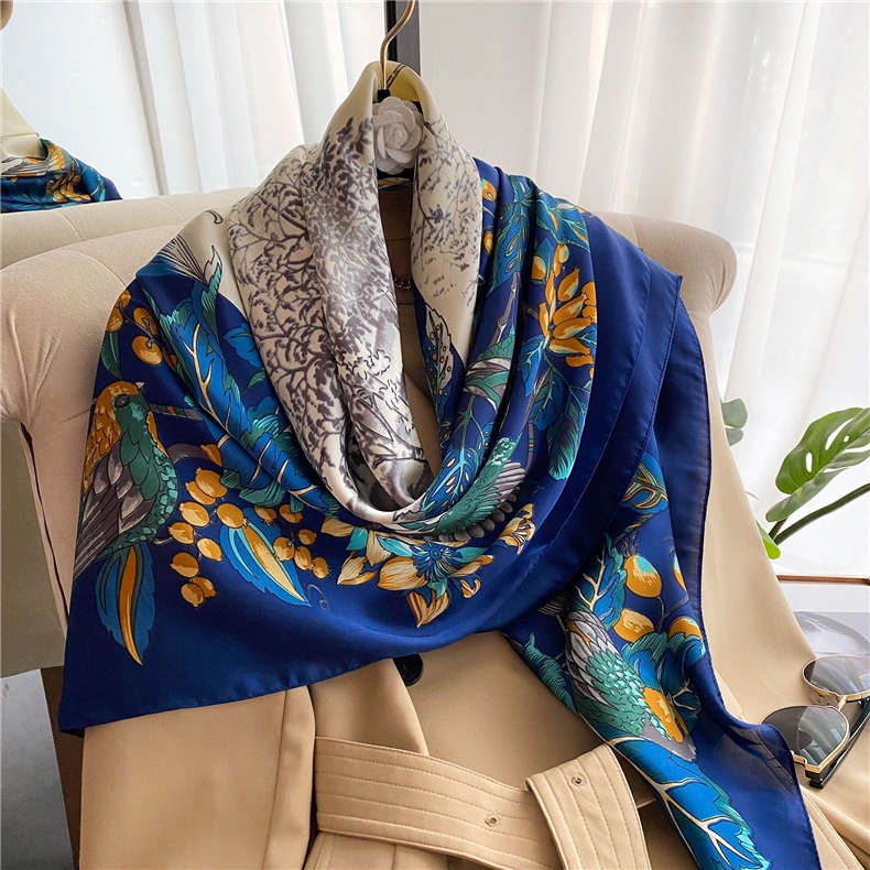 Khăn lụa bản quàng to 110cm mẫu mới hottrend 2022 (ko kèm hộp)