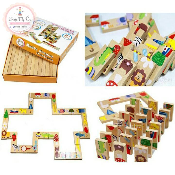 domino 28 thanh_ ghép hình chất gỗ cực đẹp