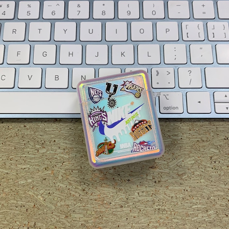 Vỏ Bảo Vệ Hộp Sạc Tai Nghe AirPods 1 / 2 / 3 / Pro / AirPods 3 Pro / AirPods Pro 2 Hình Vận Động Viên Bóng Rổ Màu Gradient Đẹp Mắt