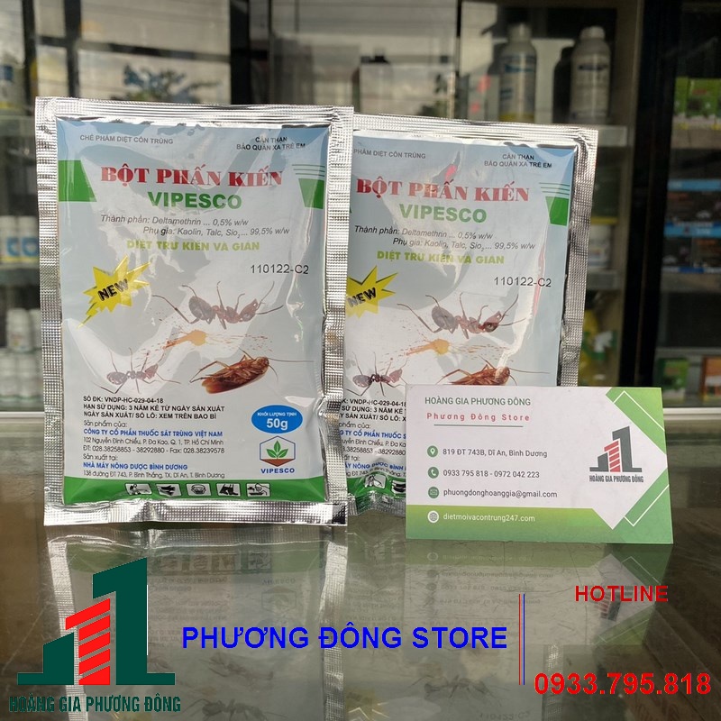 Bột phấn kiến Vipesco - diệt kiến tận gốc