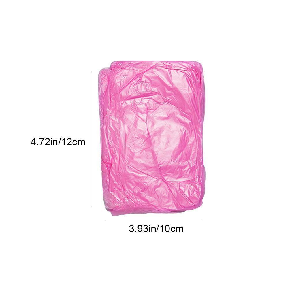 Áo Mưa Dùng Một Lần Bằng PE Chống Nước Có Mũ Trùm Màu Sắc Ngẫu Nhiên Cho Trẻ Em