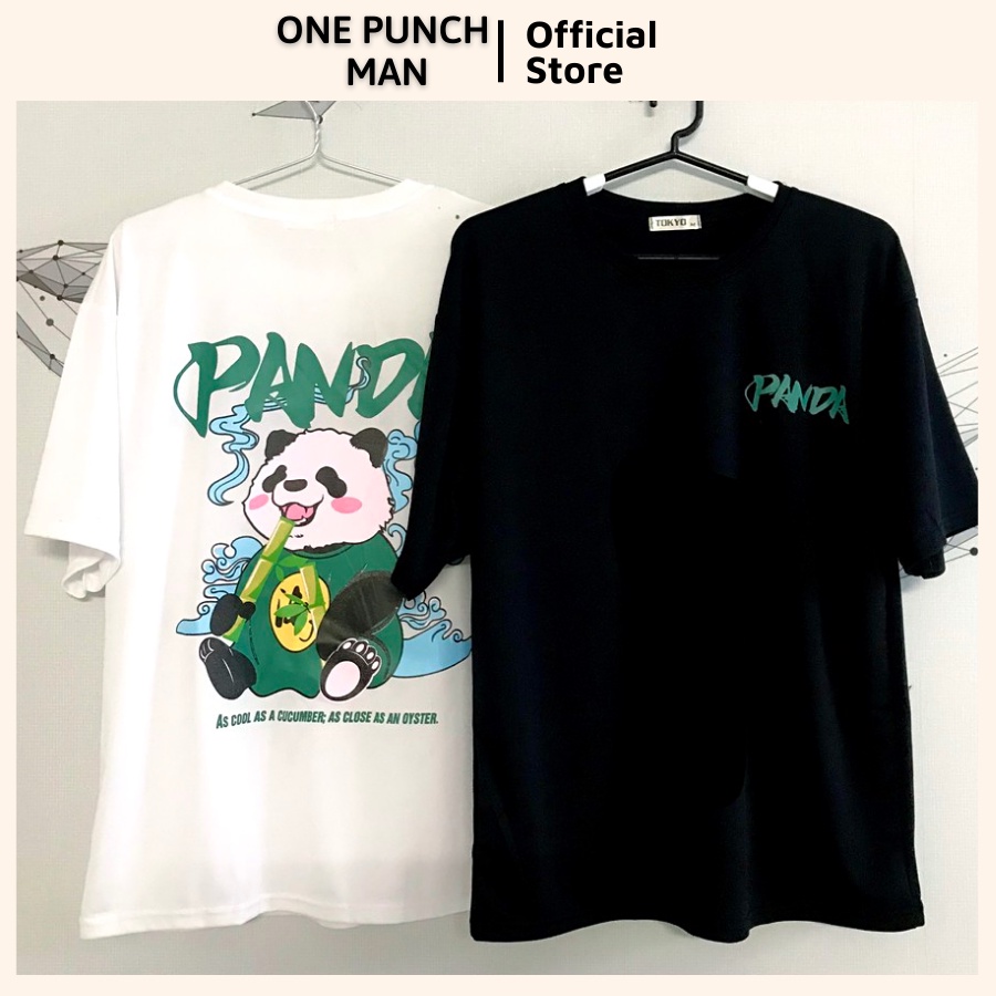 Áo thun tay lỡ GẤU TRÚC PANDA unisex form rộng - Áo phông OPM co giãn 4 chiều không xù lông