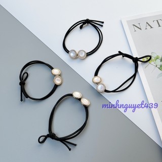 Dây cột tóc đính nút