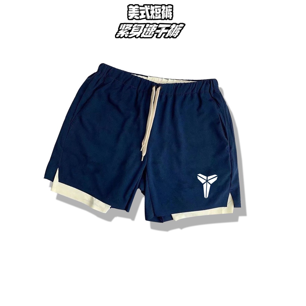 Quần Short Thể Thao Giả Hai Lớp Phong Cách Mới Mùa Hè Cho Nam