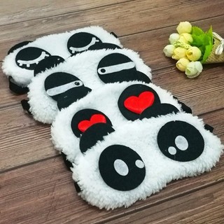 COMBO 5 Cái Bịt Mắt Khi Ngủ PANDA Nhiều Biểu Cảm Dễ Thương Vải Bông Siêu Mịn Có Quai Chun #