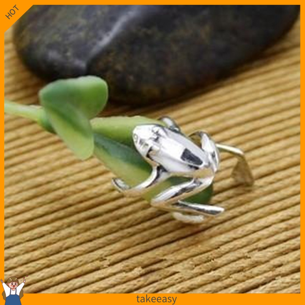 Khuyên tai kẹp vành hình chú ếch thiết kế độc đáo thời trang