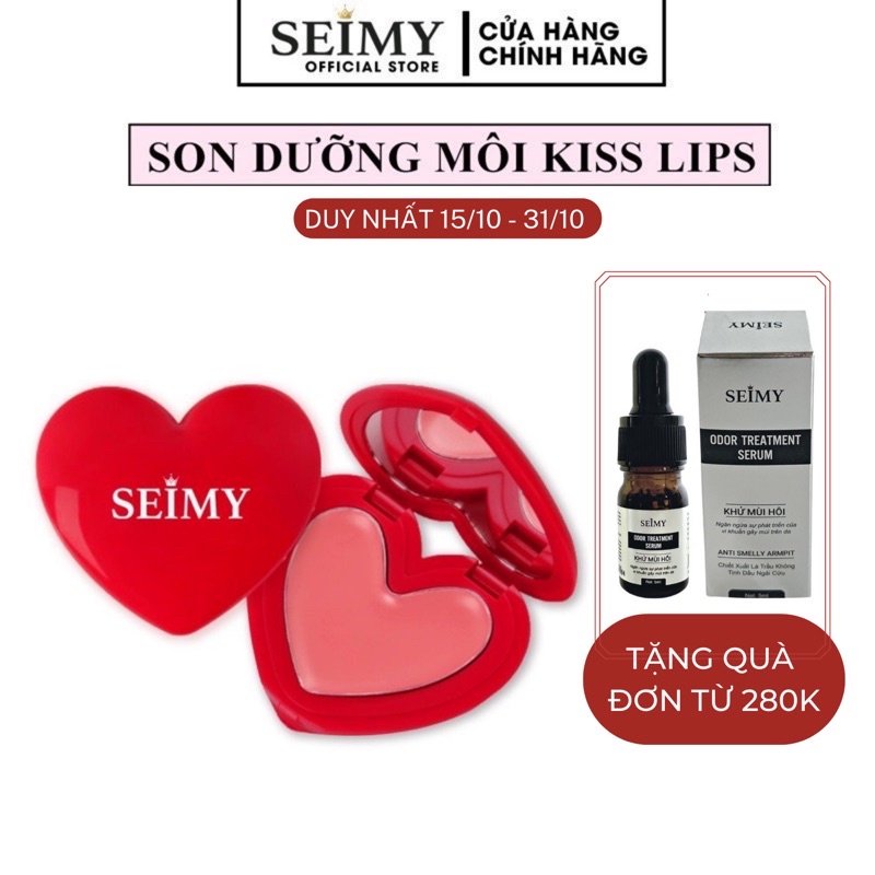 Son dưỡng môi SEIMY - Kiss Lips dưỡng mềm môi, căng môi, giảm thâm, nẻ môi