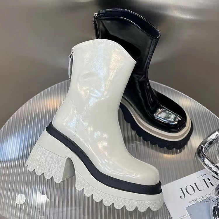 Bốt Martin Cao Gót 7.5cm Thời Trang 2022 Cá Tính Cho Nữ