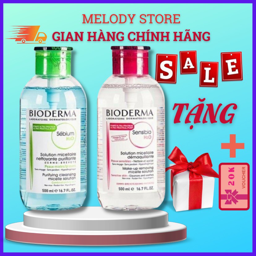 nước tẩy trang bioderma 500ml skinker