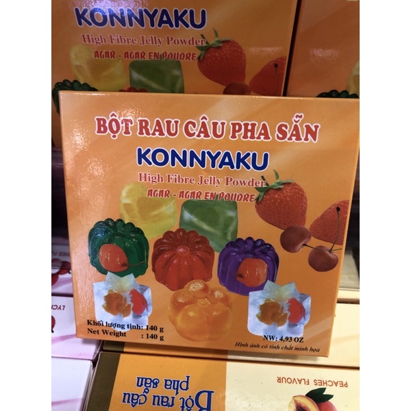 Bột rau câu pha sẵn Konnyaku 3K hộp 140g