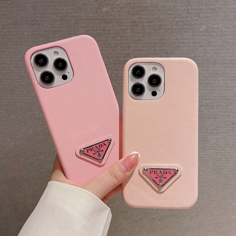 Ốp Điện Thoại Da In Logo Prada Thời Trang Cho iPhone 14 13 Pro 14 Pro Max 12 13 Pro Max 14 Pro 12 Pro Max 11Pro Max