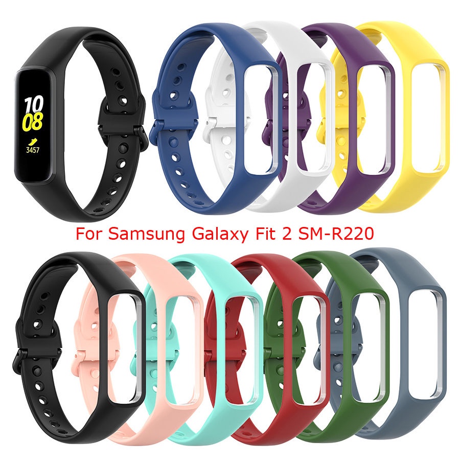 Dây Đeo Thay Thế Bằng Silicone Cho Đồng Hồ Thông Minh Samsung Galaxy Fit 2 SM-R220 / Galaxy Fit2