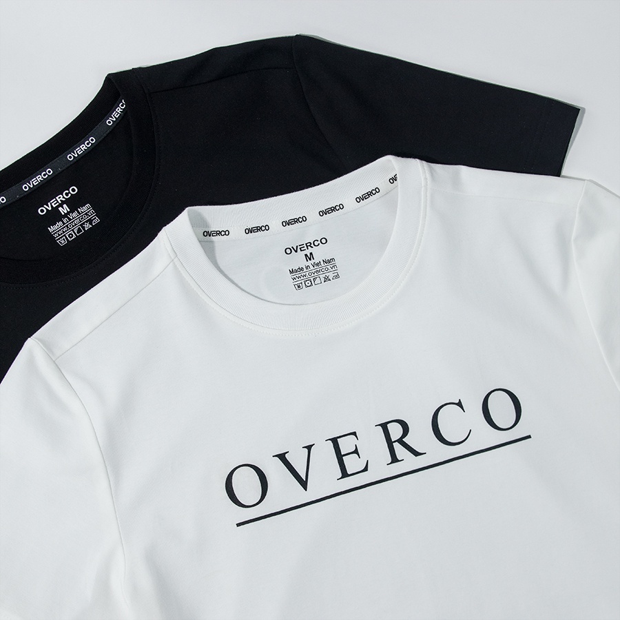 Áo Thun Nam OVERCO Cổ Tròn Chất Vải Cotton Mềm Mịn Thoáng Mát Co Giãn 4 Chiều