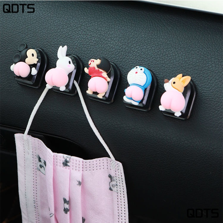 Móc Treo Đồ Gắn Phía Trước Ghế Ngồi Xe Hơi Họa Tiết Hoạt Hình Sáng Tạo 164E