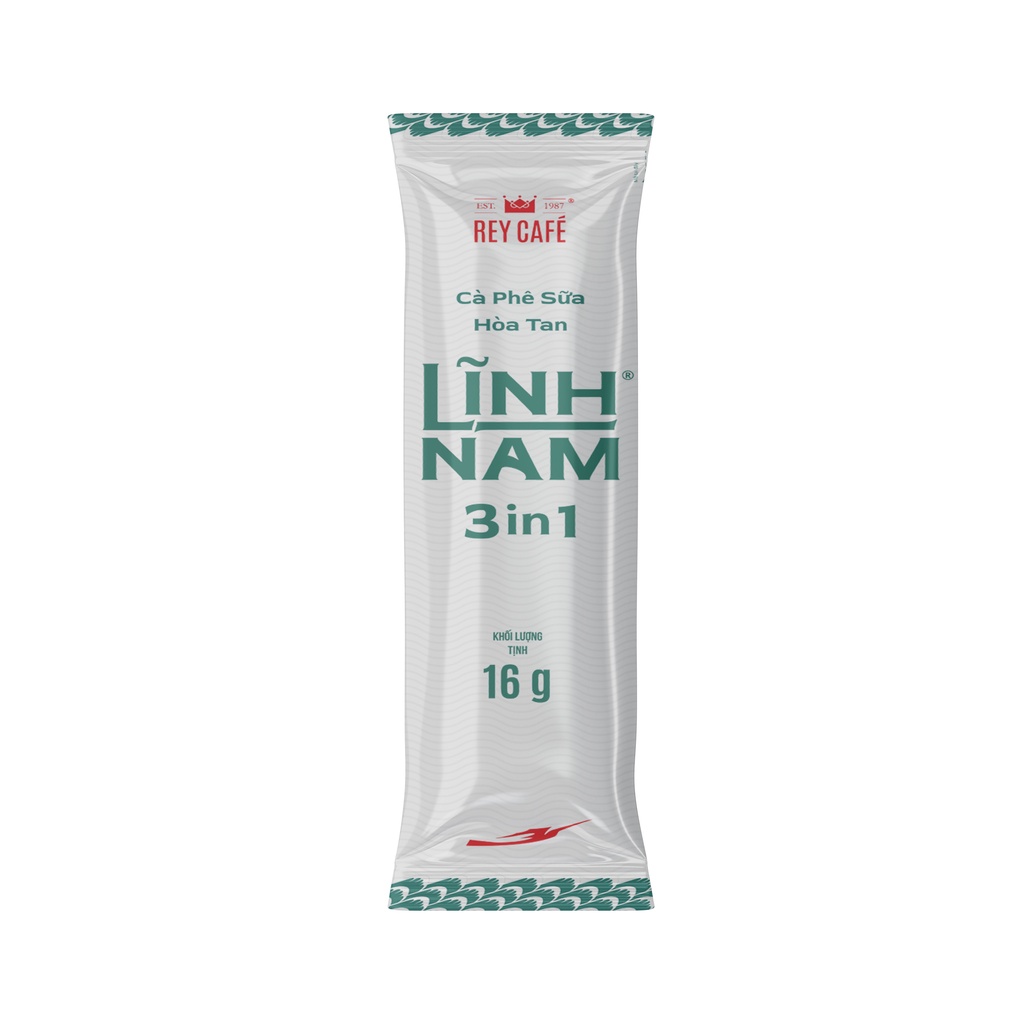 Cà Phê Sữa Hòa Tan LĨNH NAM 3IN1 (Hộp 15 gói x 16g) - Instant Coffee - Vị đậm đà, Hương lôi cuốn - SP của Rey Cafe