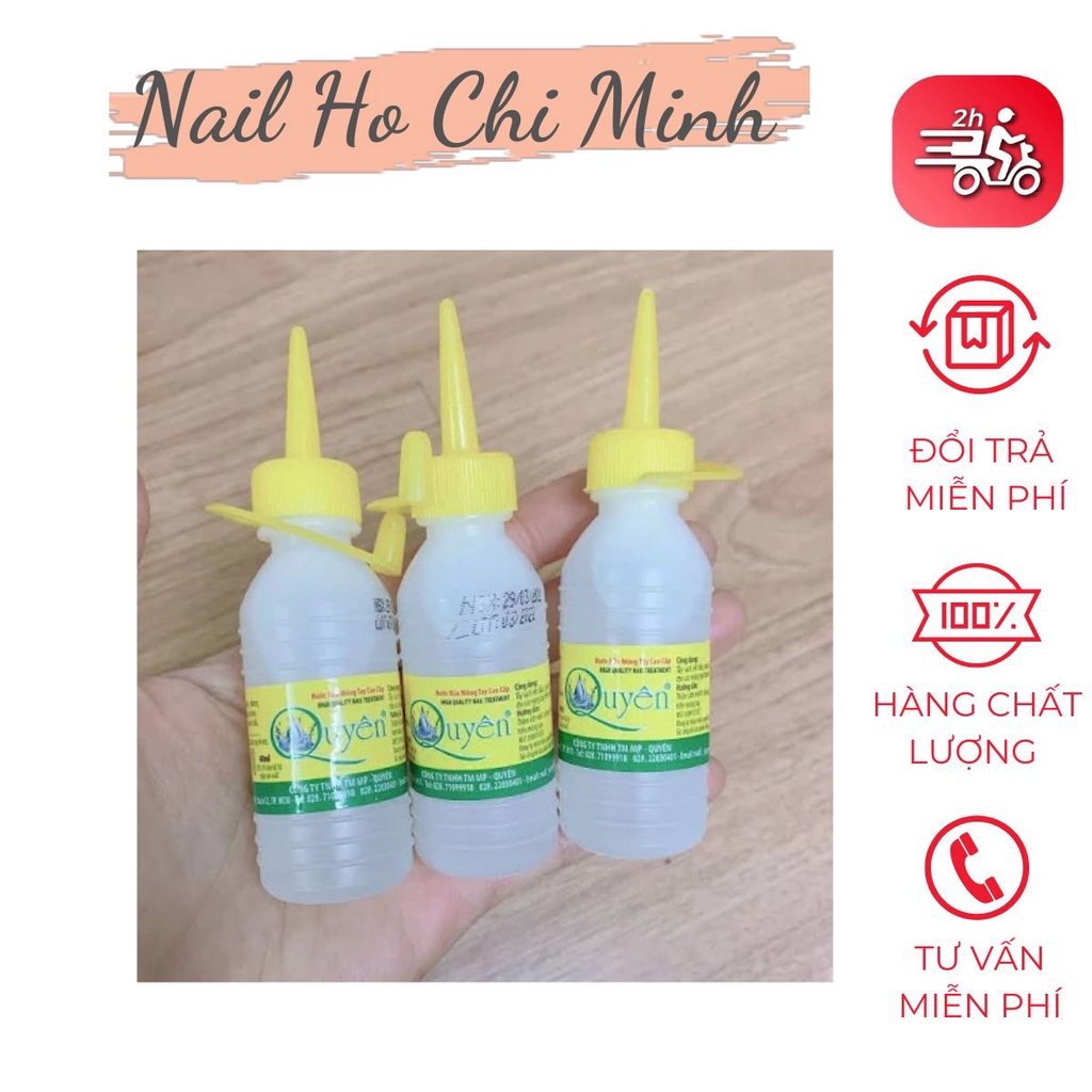 Nước rửa móng aceton Quyên chính hãng - Nước rửa aceton loại tốt tẩy mạnh, sạch nhanh, mùi dễ chịu