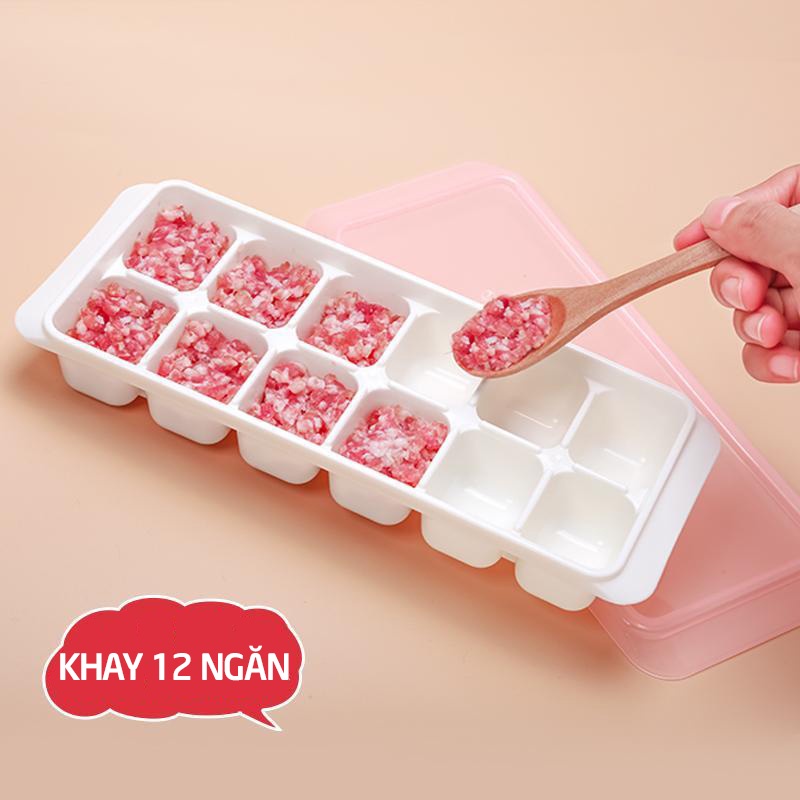 Khay Đựng Đồ Ăn Dặm Kokubo 12 Ngăn Có Nắp Nhật Bản