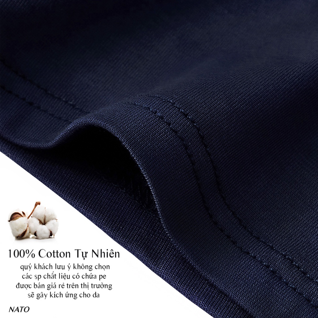 Quần Lót CẠP NATO Nam Vải Cotton 100% Thun Lạnh Đơn Giản Cao Cấp Màu Đen Xám Trơn Boxer Sịp Đùi Tam Giác Xì Lip Sì