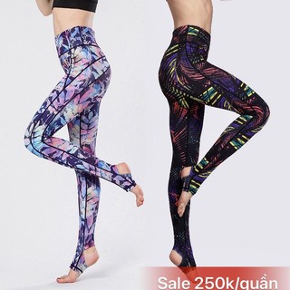 quần tập yoga hoạ tiêt ( hàng quảng châu cao cấp)