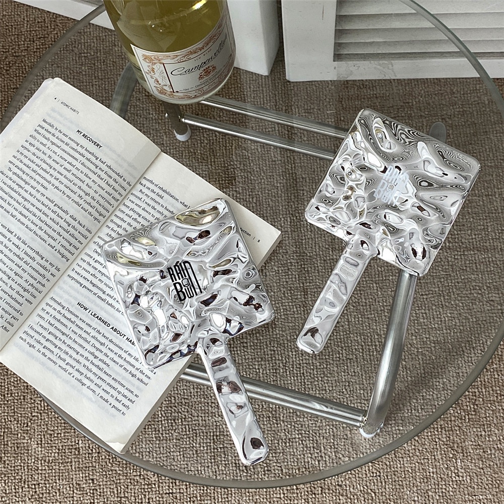 Cod Hàng Có Sẵn Gương Trang Điểm Cầm Tay Hình Vuông Phong Cách Ins Cổ Điển Làm Đẹp Cho Văn Phòng / Nhà Ở