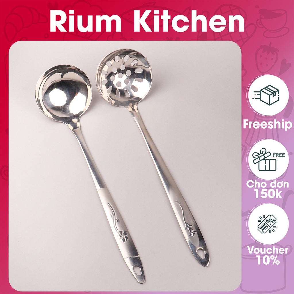 Set Vá đặc, Vá lỗ inox cán hoa loại trung cao cấp siêu bền SCHT20 - Gia dụng bếp