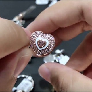 Hạt Pha Lê Hình Trái Tim Màu Hồng
