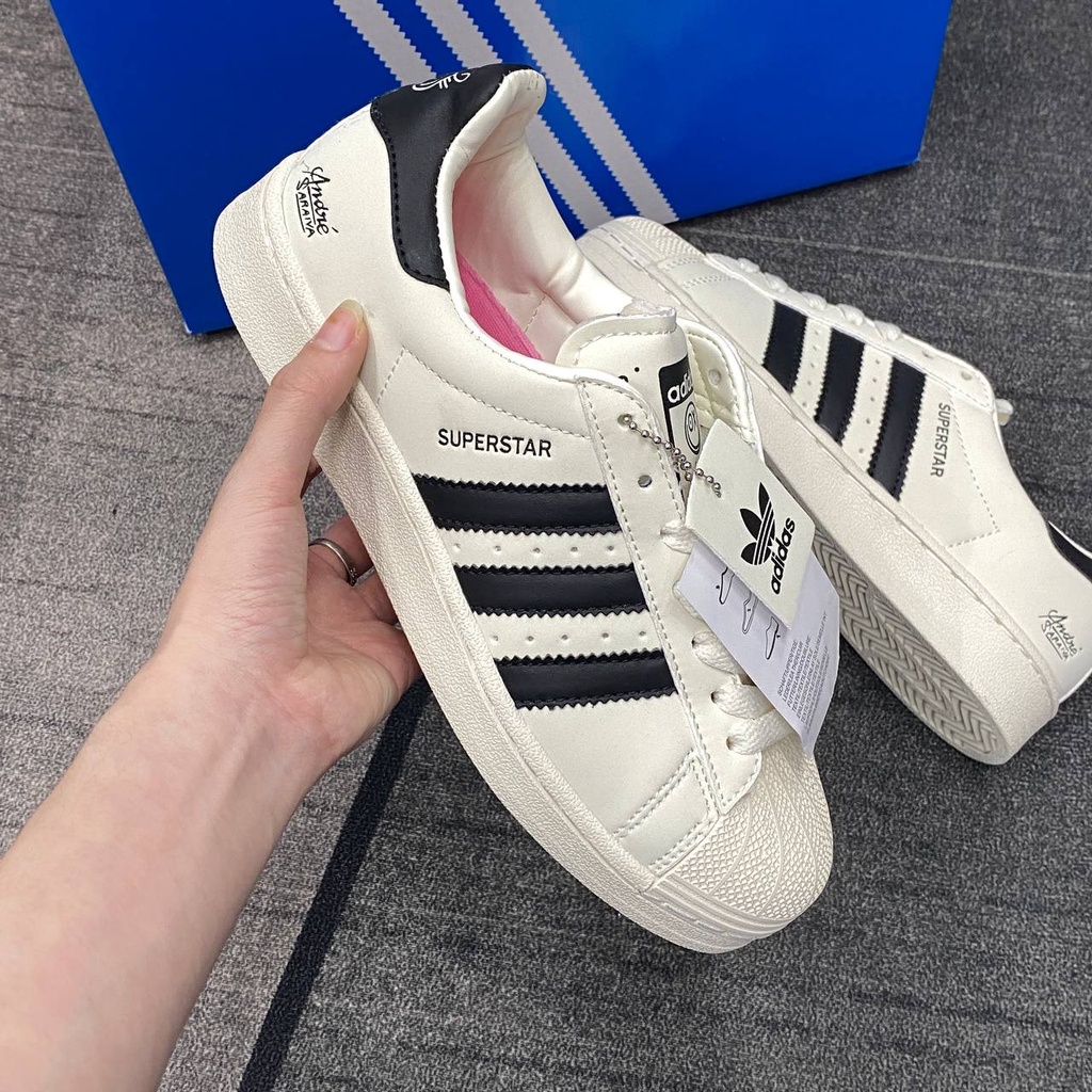 Giày Adidas Superstar bản mới nhất 2022, giày Superstar bản cao cấp full phụ kiện