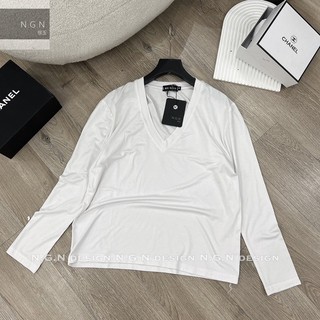 ÁO THUN CỔ TIM DÀI TAY FROM BASIC CHẤT ĐẸP MS11578