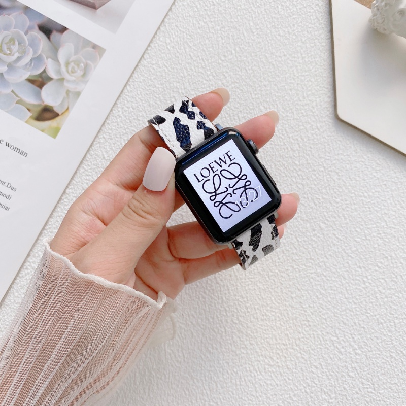 Dây Đeo Đồng Hồ Bằng Da Bò Cho Apple Watch 8 7 6 SE 5 4 49mm 42MM 38mm 44mm 40mm iWatch 41mm 45mm