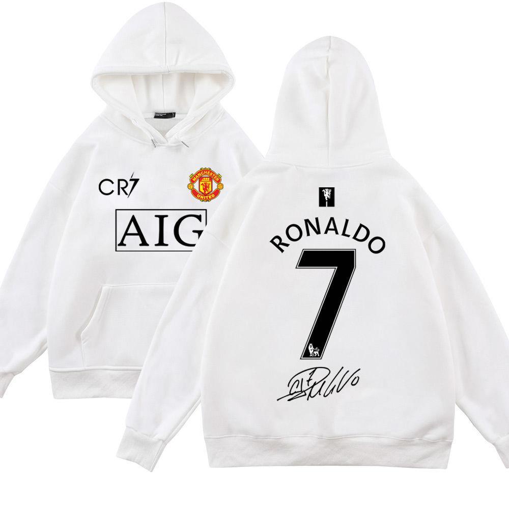 Áo Hoodie Thể Thao Dài Tay Hai Mặt In Hình Bóng Đá Luo Phong Cách Thu Đông Cho Nam Và Nữ