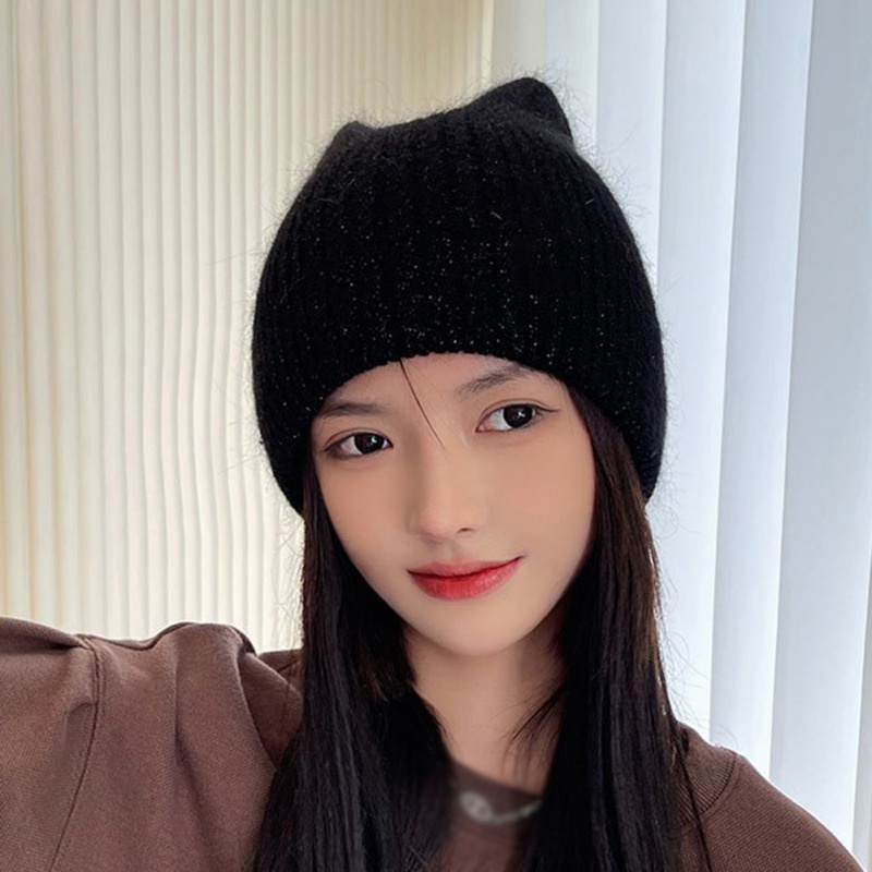 Mũ Len Dày Dặn Ấm Áp Thời Trang Cho Nữ