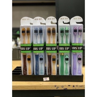 Bàn Chải đánh răng Bis Up Nano 1 Cán 3 Đầu .Đầu lông siêu mỏng siêu mềm