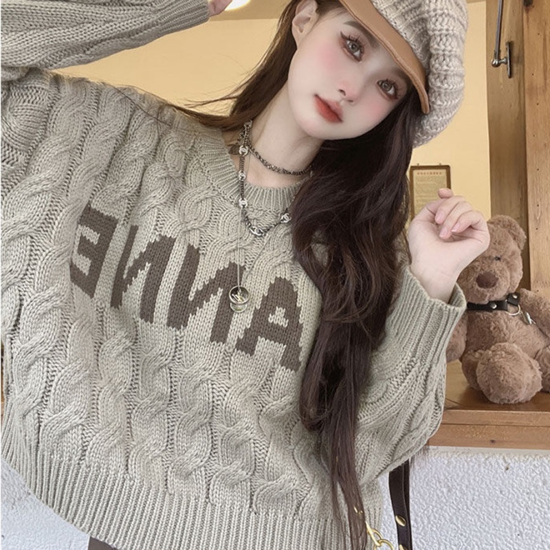 Áo sweater Dài Tay Mềm Mại Phong Cách Hàn Quốc Cho Nữ