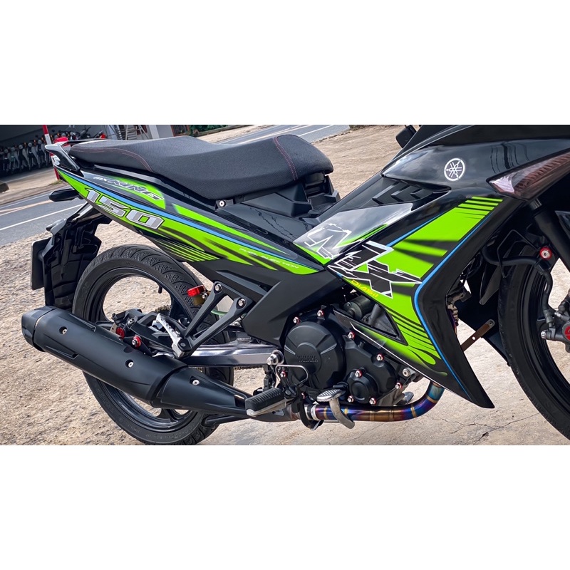 Tem Rời Exciter 150 mẫu MX King 2023 mới lạ siêu nét dán cho xe màu đen