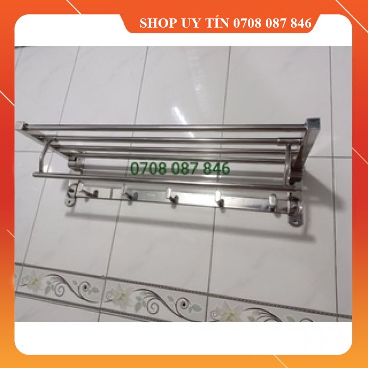 Thanh treo khăn tầng đa năng inox 304, máng khăn, giá treo khăn