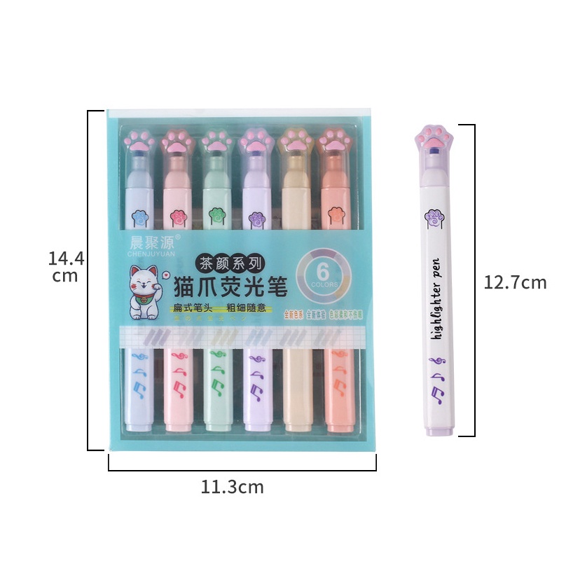 Bút Đánh Dấu Màu Macaron Dạ Quang Sáng Tạo Dễ Thương